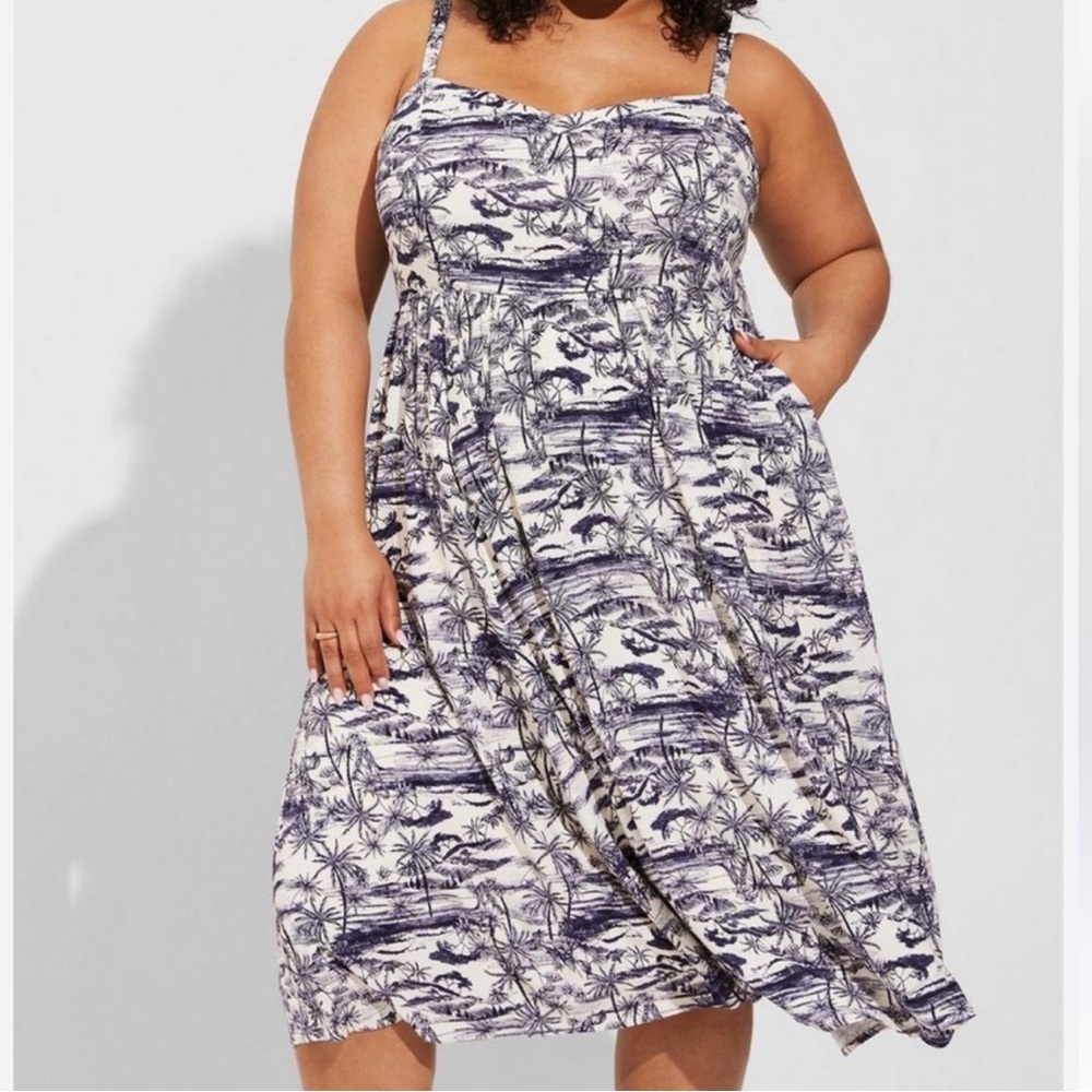 White and navy boat dress
